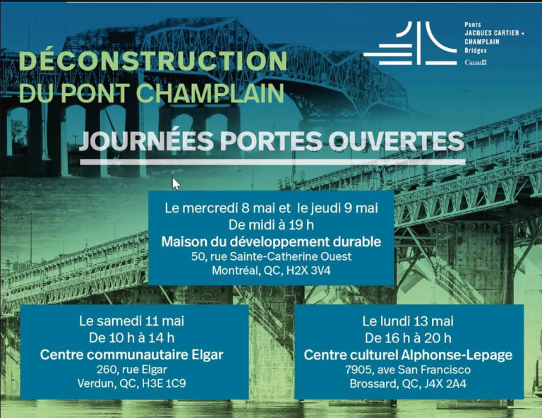 La déconstruction du pont Champlain