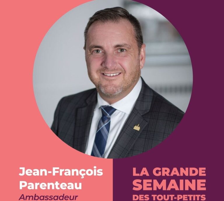 Jean-François Parenteau, « la grande semaine des tout-petits »