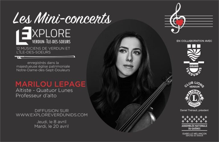 Mini-concerts Explore Verdun IDS – Marilou Lepage – Altiste