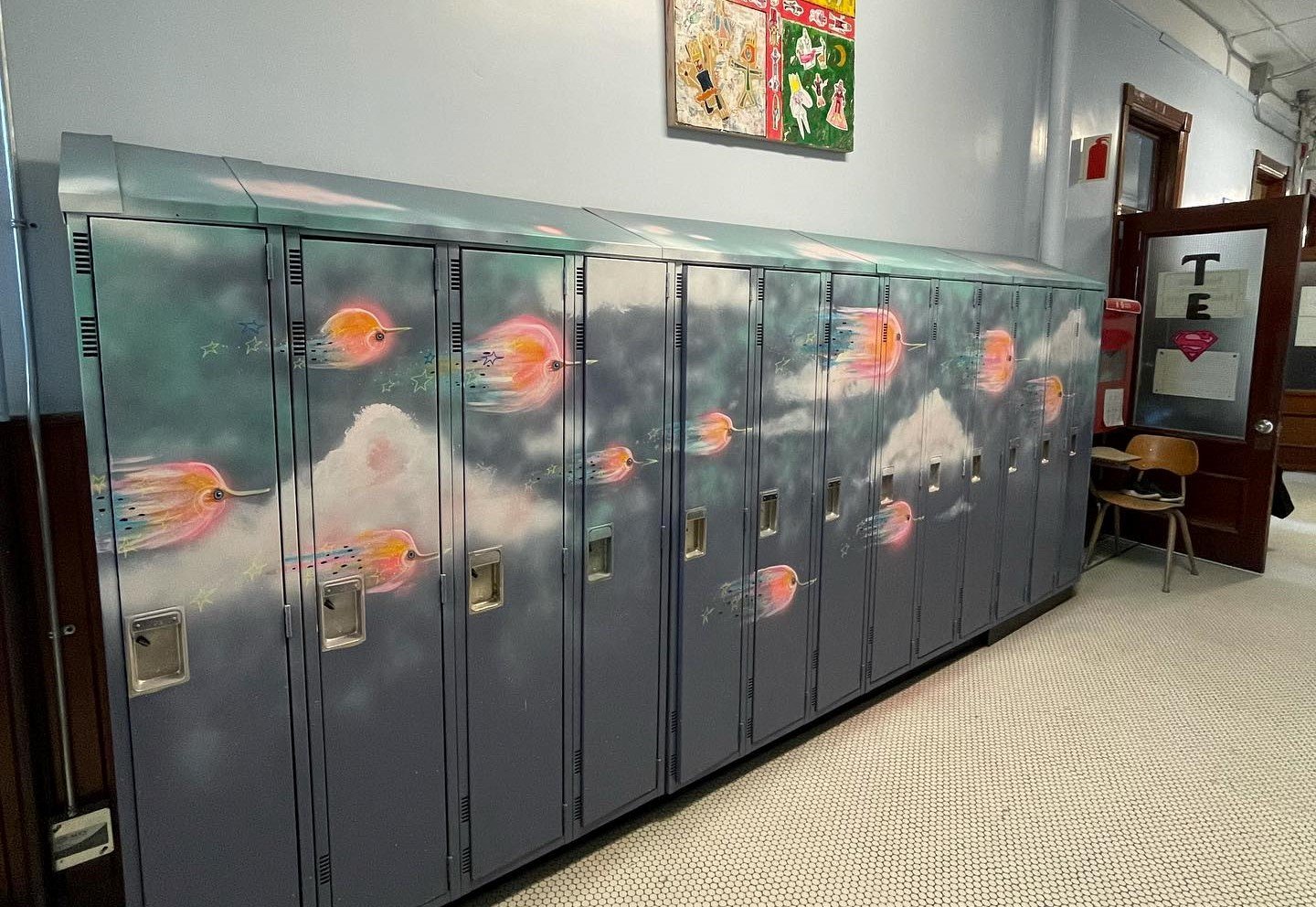 Les œuvres de Santerre à l'école SeptDouleurs Explore Verdun IDS