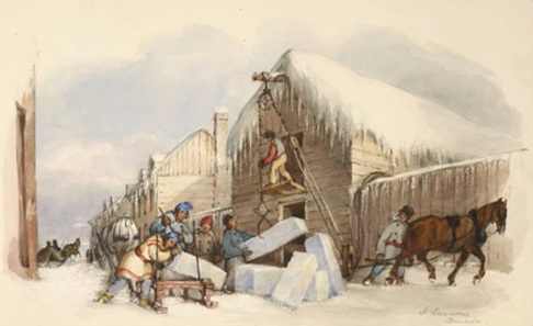 Histoire: stockage de glaces à l’Île Saint-Paul