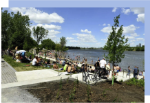 « Se rafraîchir à la plage, sans défier le fleuve. »