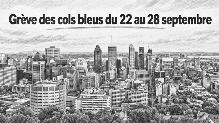 Grève des cols bleus : des services municipaux perturbés du 22 au 28 septembre